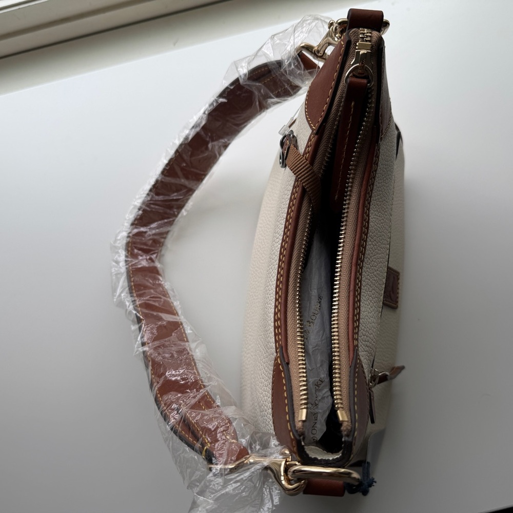 Dooney & Bourke White Pebble Grain Hobo Bag - Picture 10 of 13